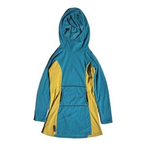 Micro Grid Fleece Hoodie Dress Women’s Size S